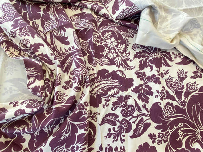 15 Berkbox56 2.4 yard Scalamandre Red White Large pattern Botanical