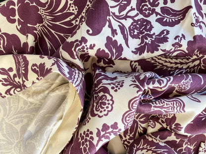 15 Berkbox56 2.4 yard Scalamandre Red White Large pattern Botanical