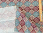 17 Berkbox56 1.5 yard Scalamandre Akira Red Blue Diamond Pattern