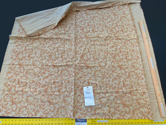 19 Berkbox56 1.4 yard Scalamandre SM. KIDDERMINSTER-CL TERRACOTTA Yellow Beige