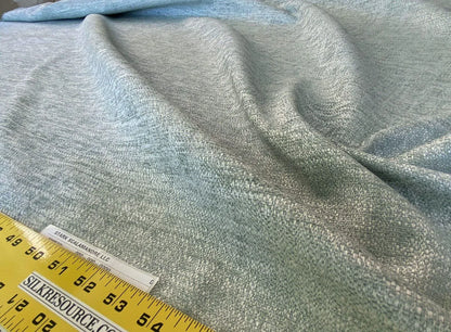 Scalamandre " Rodanthe Seaglass Heavy Texture Green Aqua Silky Chenille MSRP USD 232/yard