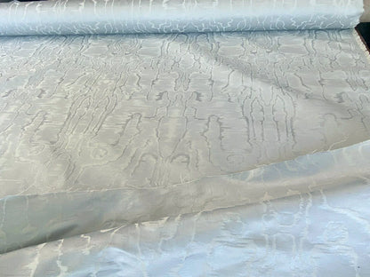 Scalamandre " Salon Moire Gustavian Blue Classic Silk Moire Watermark Historical Reversible MSRP USD 442/Y Sc 0004 26739