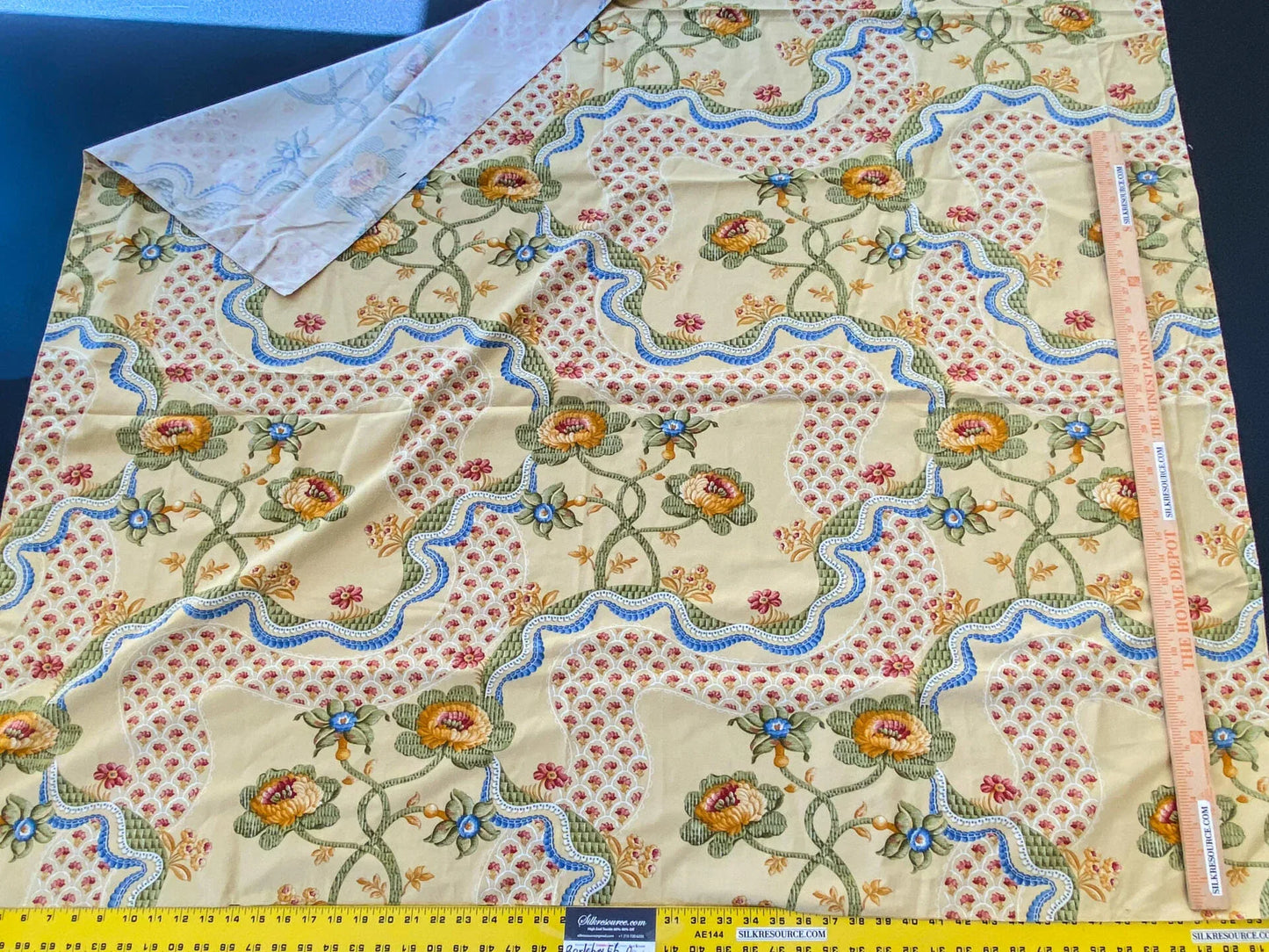 22 Berkbox56 1.3 yard Scalamandre Print Floral Yellow