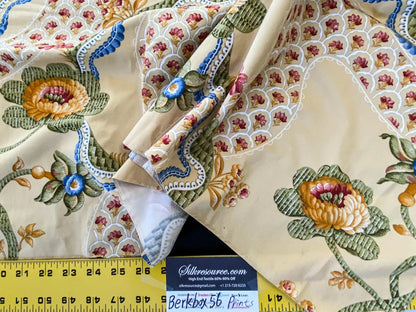 22 Berkbox56 1.3 yard Scalamandre Print Floral Yellow