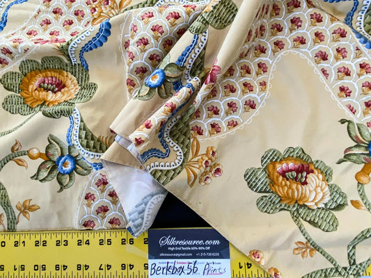 22 Berkbox56 1.3 yard Scalamandre Print Floral Yellow