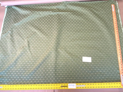 Scalamandre Duca Di Borgogna Compose Verde Green Linen Silk Jacquard Small Scale MSRP USD298/y