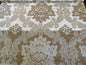 Scalamandre Montefalco Damask Beige Large Renaissance Damask Woven Tan White MSRP USD 272/Y