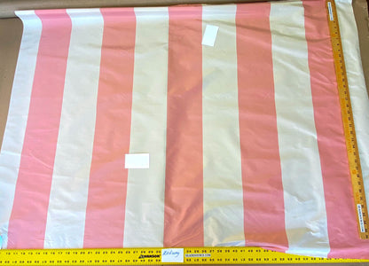 Scalamandre Riviera Stripe Nice Pink Beige / Natural Silk and Wool MSRP USD364/Y