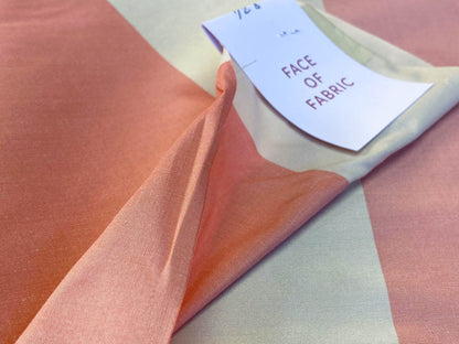 Scalamandre Riviera Stripe Nice Pink Beige / Natural Silk and Wool MSRP USD364/Y