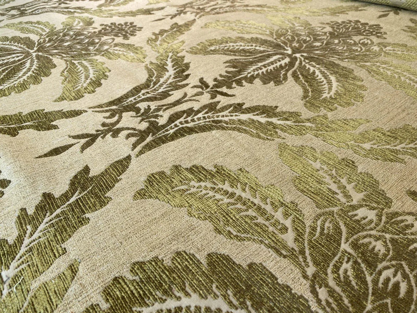 Scalamandre  Trinandot Moss Green Renaissance Damask Super Heavy! Tapestry MSRP USD 204/y