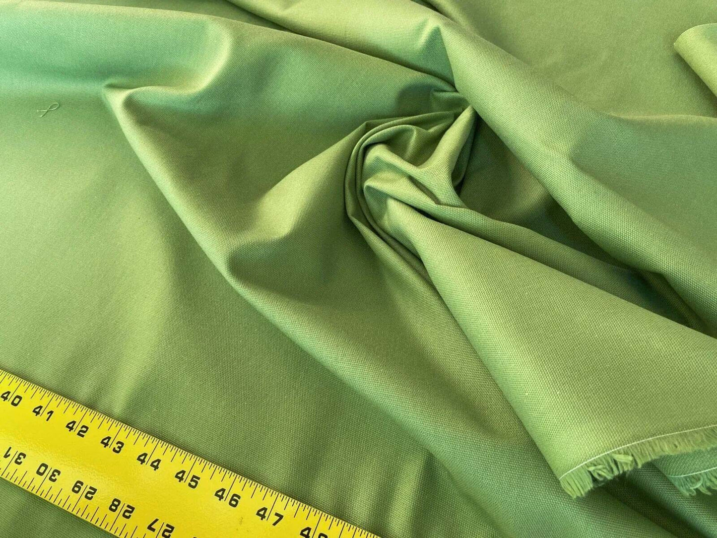 Scalamandre Canvas Avocado Green Cotton Canvas Medium Weight Made in US MSRP USD 69/Y