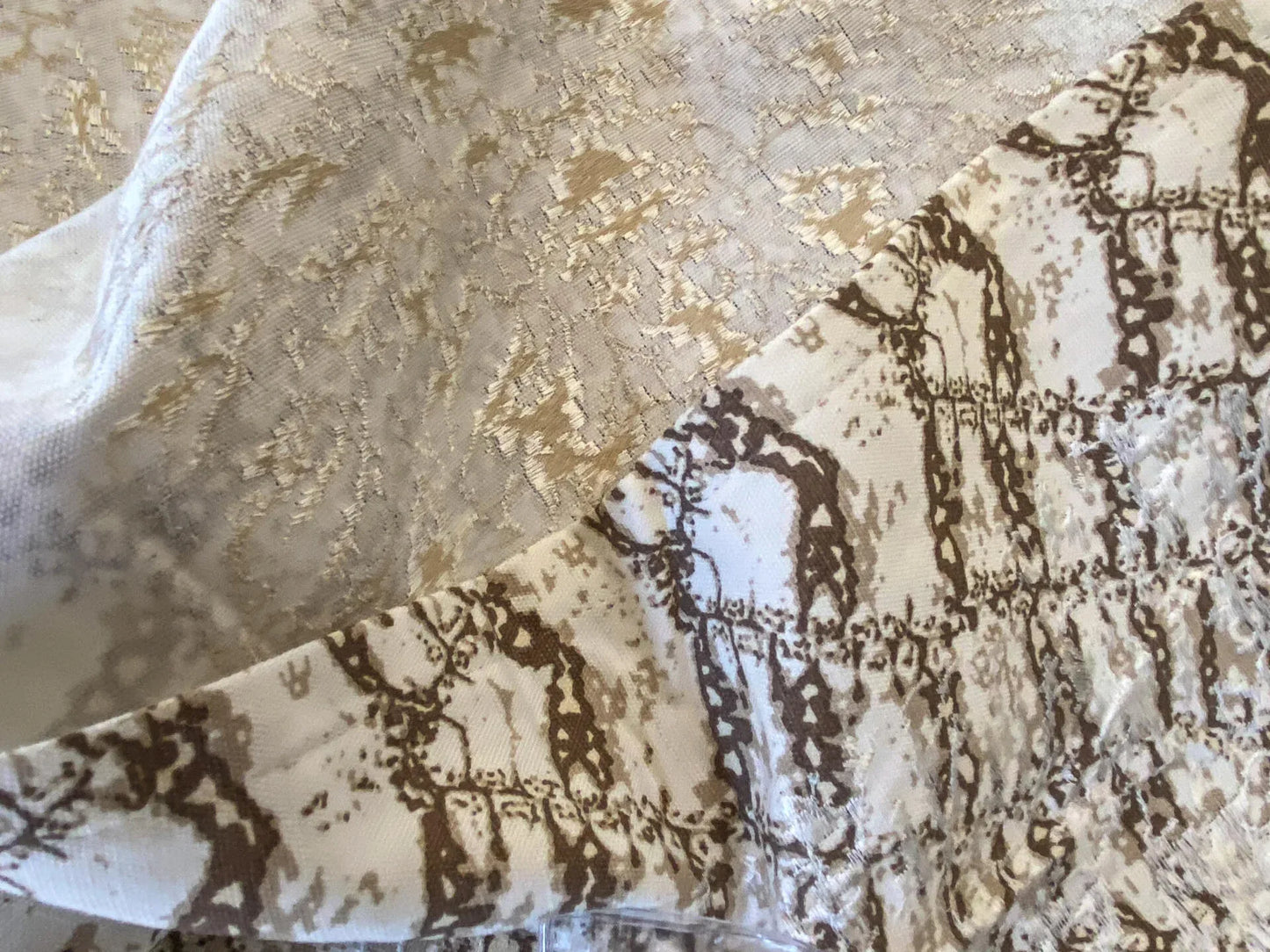 27 Berkbox56 2.4yard 2 pieces &amp; 2 colorways Scalamandre Komodo Modern Nature Bluestone and Sand  Embroidery Print