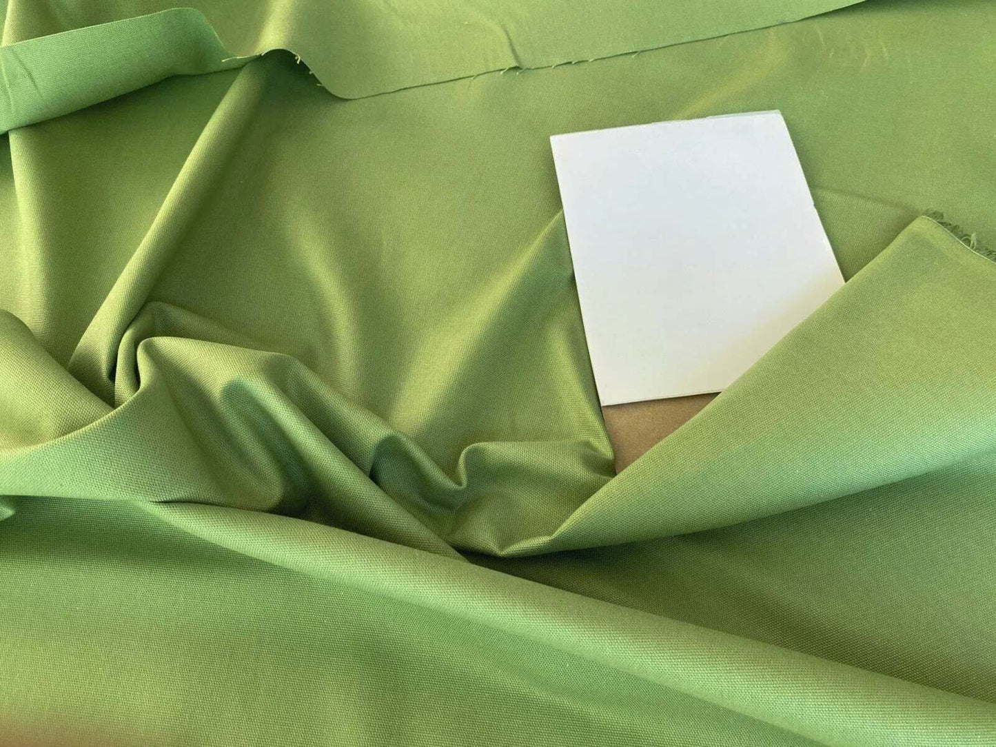 Scalamandre Canvas Avocado Green Cotton Canvas Medium Weight Made in US MSRP USD 69/Y