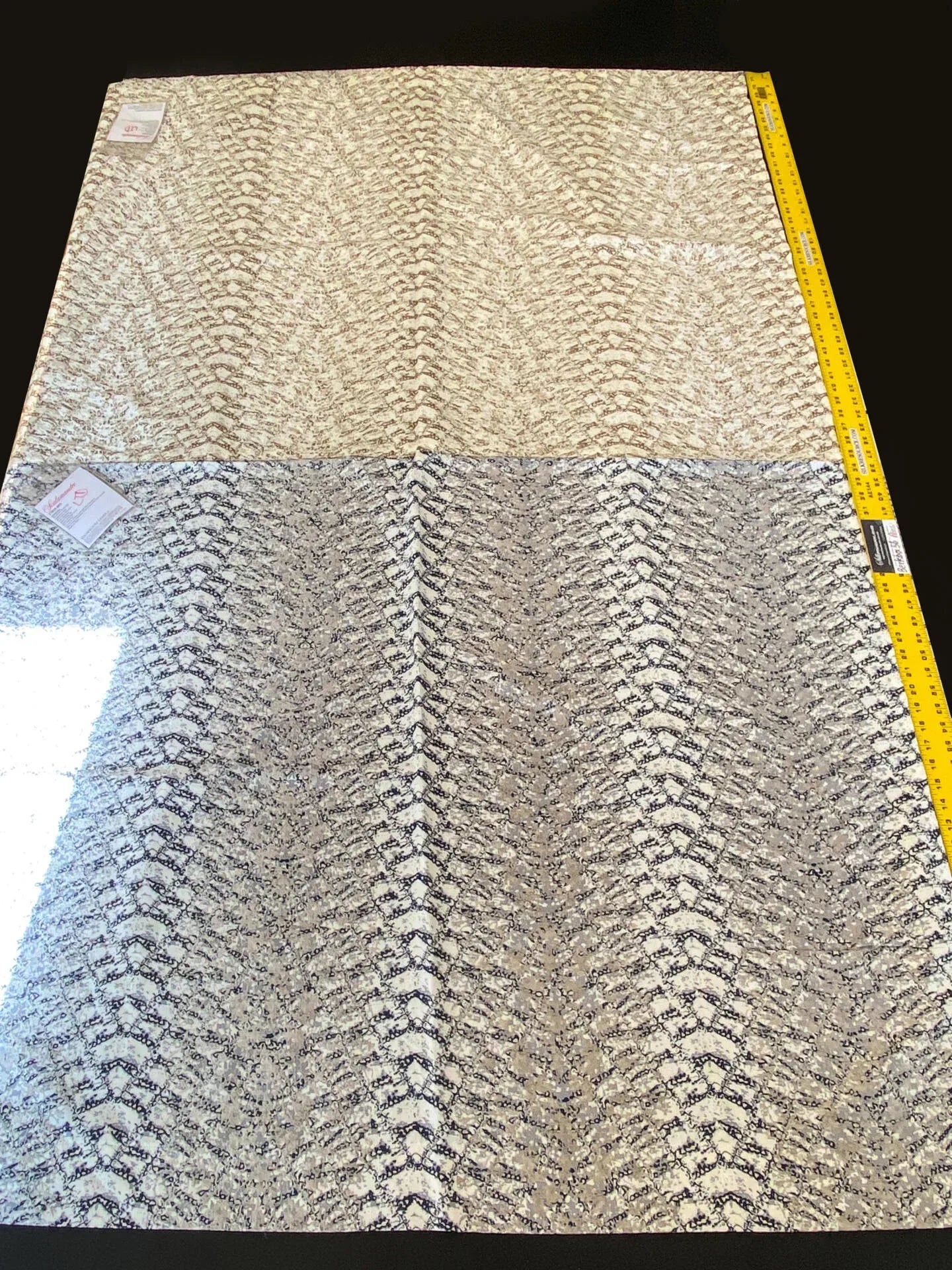 27 Berkbox56 2.4yard 2 pieces &amp; 2 colorways Scalamandre Komodo Modern Nature Bluestone and Sand  Embroidery Print