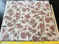 Scalamandre Padma Linen Crimson Floral Tree Print Italy - 1.2y