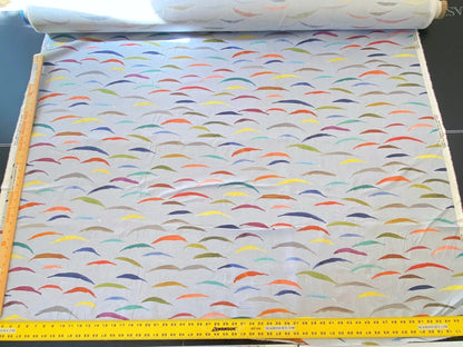 Scalamandre Salvo Confetti MSRP USD 206/Y Stunning Abstract Art On Linen Seagull