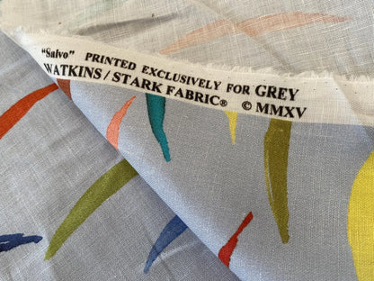 Scalamandre Salvo Confetti MSRP USD 206/Y Stunning Abstract Art On Linen Seagull