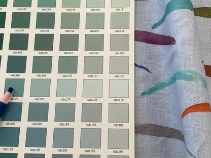 Scalamandre Salvo Confetti MSRP USD 206/Y Stunning Abstract Art On Linen Seagull