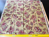 Scalamandre Padma Peridot Cherry Jacobean Print - 1 Yard
