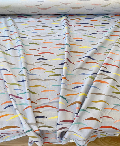 Scalamandre Salvo Confetti MSRP USD 206/Y Stunning Abstract Art On Linen Seagull