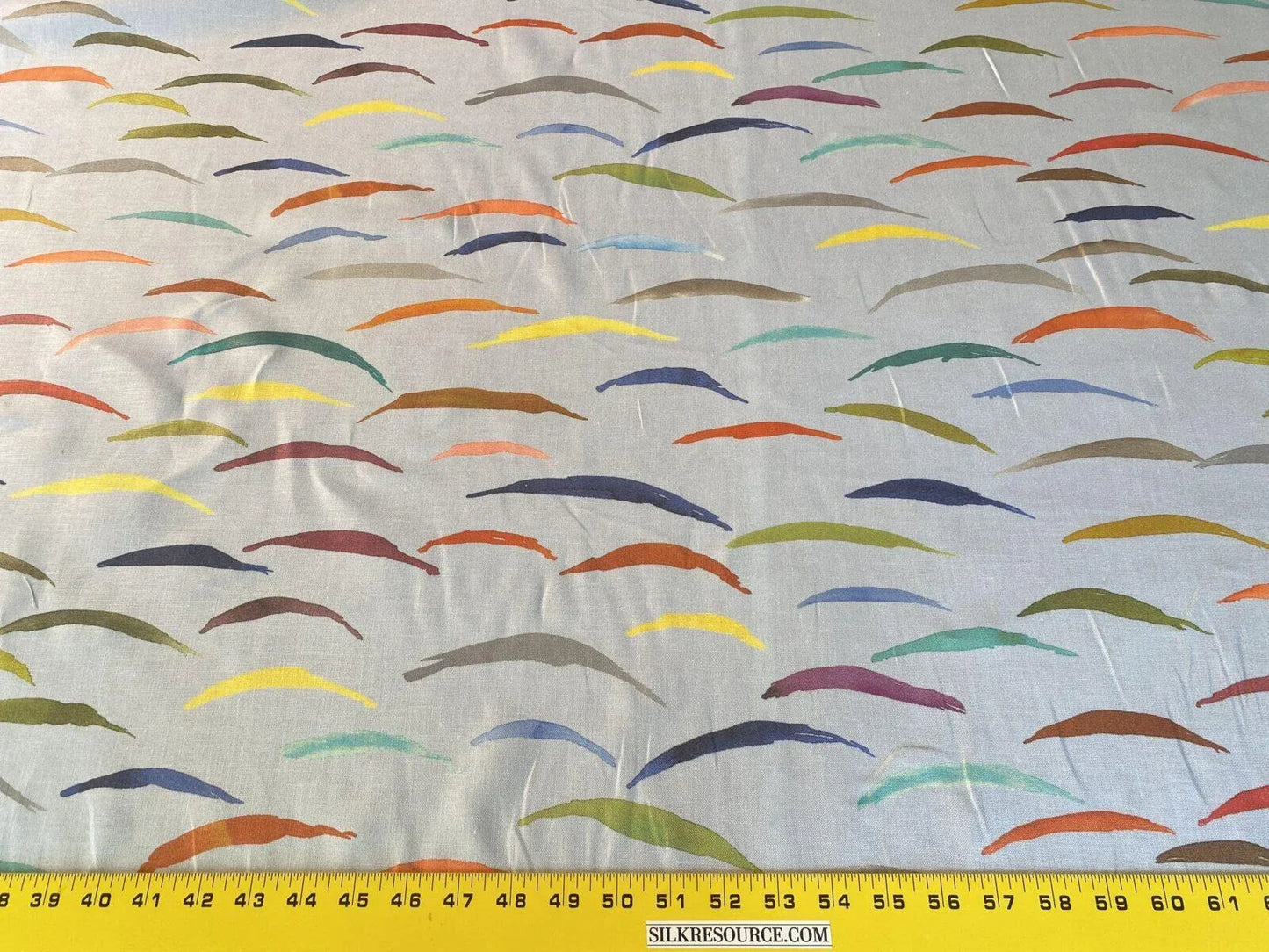 Scalamandre Salvo Confetti MSRP USD 206/Y Stunning Abstract Art On Linen Seagull