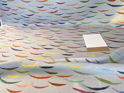 Scalamandre Salvo Confetti MSRP USD 206/Y Stunning Abstract Art On Linen Seagull