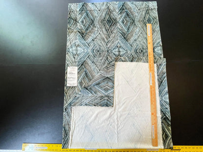 Scalamandre Kochi Velvet Ocean Shades Geometric - 2.4 Yard