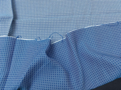 1 Berkbox57 Outdoor 1.5yard Bird's Eye Weave Azure Blue White Linen MSRP USD270