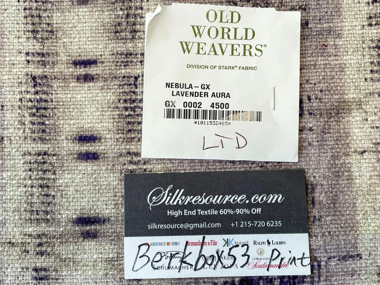 Scalamandre Nebula-Gx Lavender Aura Woven - 1.2 Yard