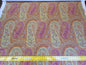 Scalamandre Jaipur Paisley Cotton Satin Persimmon Pink Italy MSRP USD 199/y