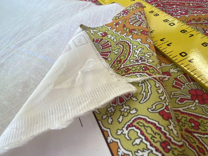 Scalamandre Jaipur Paisley Cotton Satin Persimmon Pink Italy MSRP USD 199/y