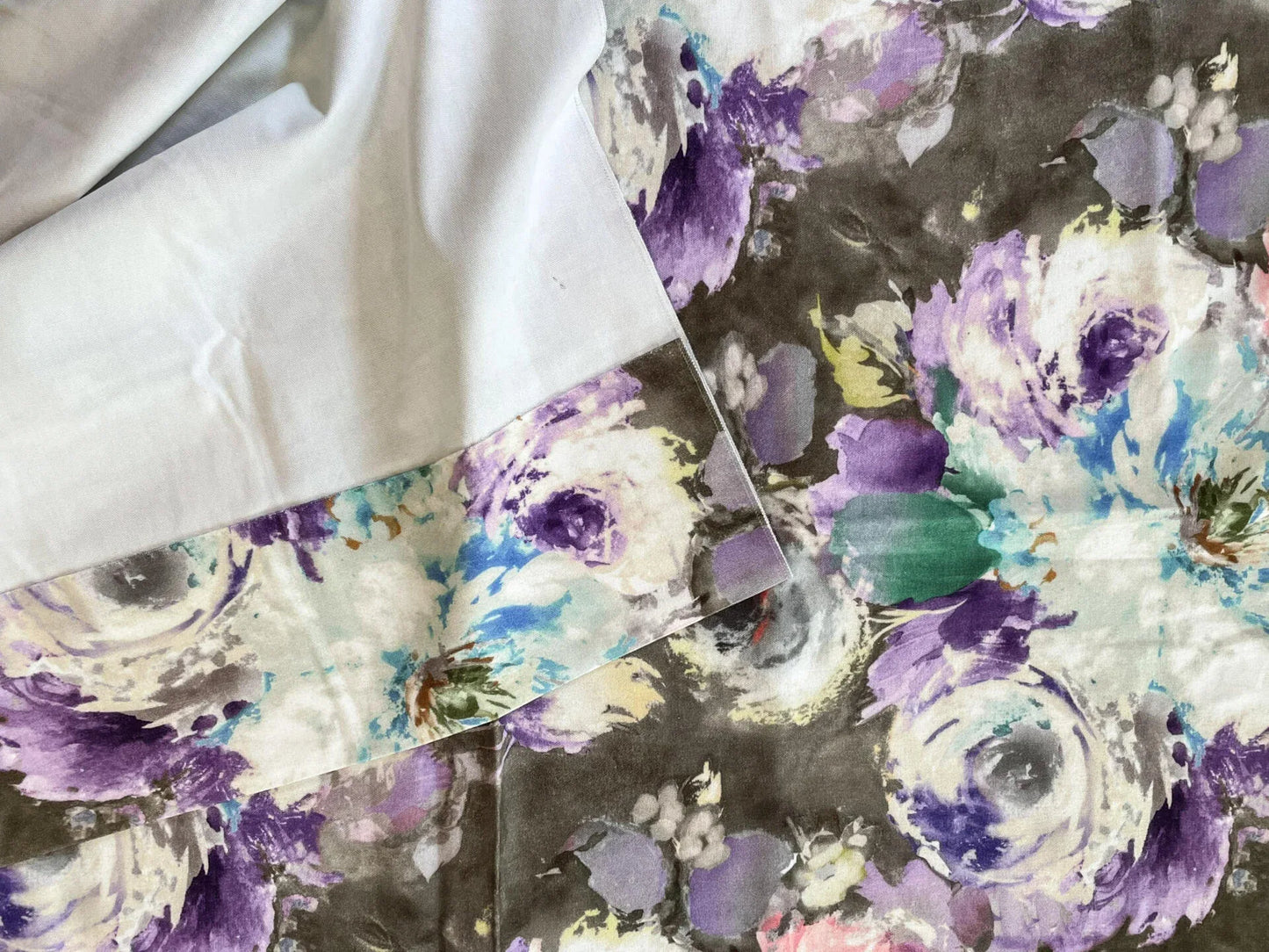 Floren Wide Spring Time Abstract Floral Finished Panel - 1.4 Yards, 74 Inches Wide