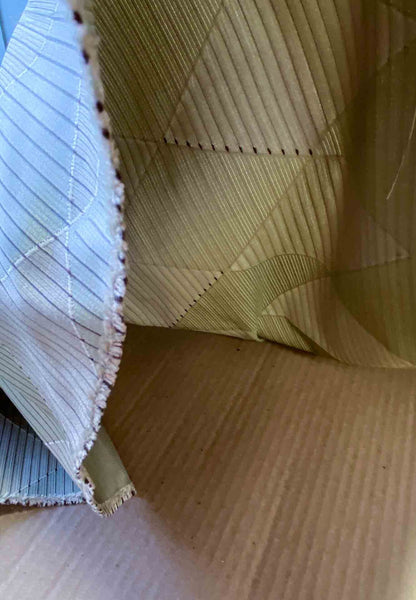 Scalamandre Forty Carats Absinthe Gray Green Silk Wool Jacquard Diamond Harlequin MSRP 188/Y