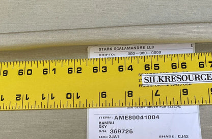 By Yd Scalamandre Bambu Sky Silk &amp; Linen Texture Solid Beige Italy MSRP USD 272/Y Glowing!