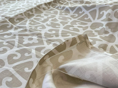 Anshun Lattice Beige White - 1.2 Yard