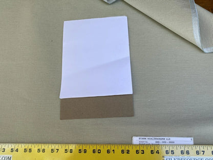 By Yd Scalamandre Bambu Sky Silk &amp; Linen Texture Solid Beige Italy MSRP USD 272/Y Glowing!