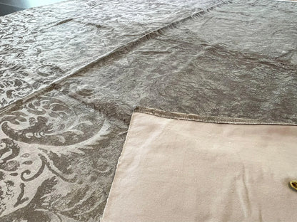 Scalamandre Palladio Velvet Damask, Burnished Gold - 1.3 Yard