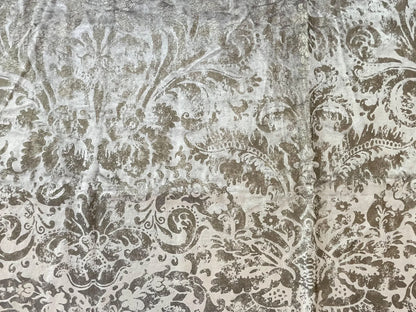 Scalamandre Palladio Velvet Damask, Burnished Gold - 1.3 Yard