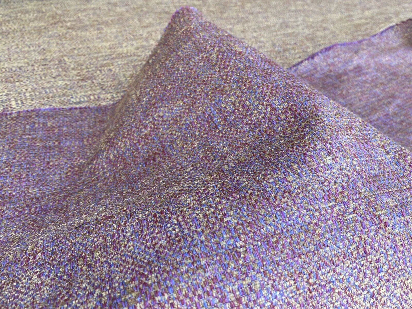 Scalamandre Creekstone Texture Heather MSRP USD 222/Y Heavy Chenille Pink Purple Italy