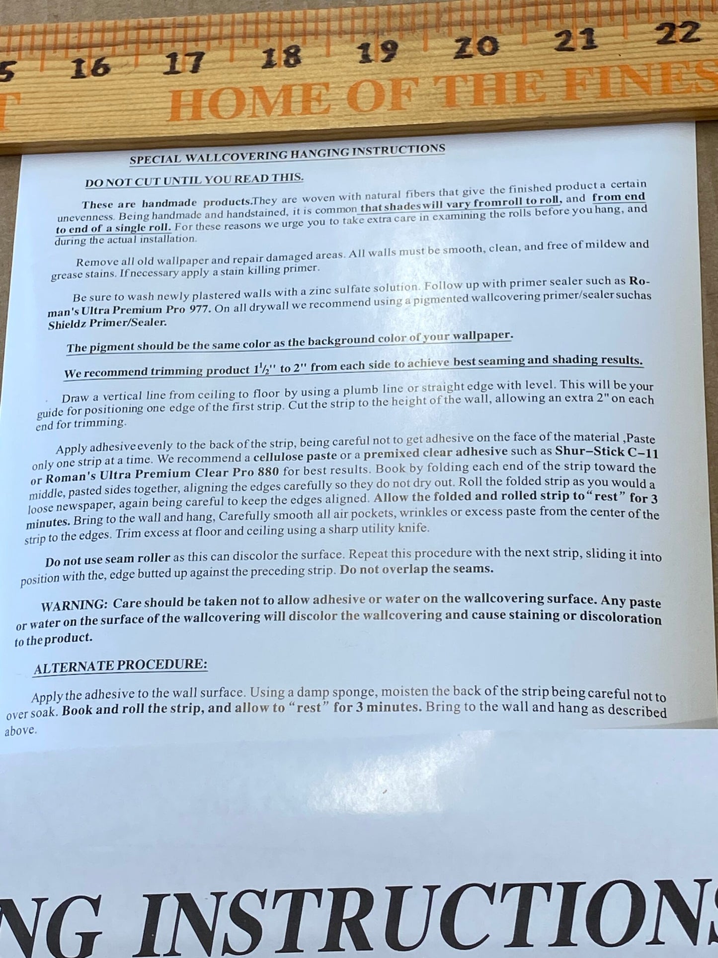 By yard Scalamandre Silk Walls Golden Wallpaper Silk on Paper Trimmed Plain Solid Texture MSRP USD 130/yard