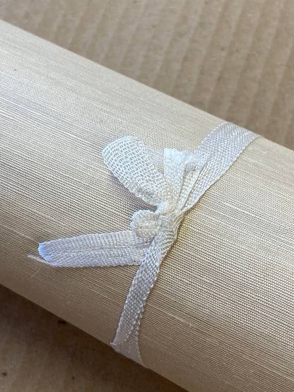 By yard Scalamandre Silk Walls Golden Wallpaper Silk on Paper Trimmed Plain Solid Texture MSRP USD 130/yard