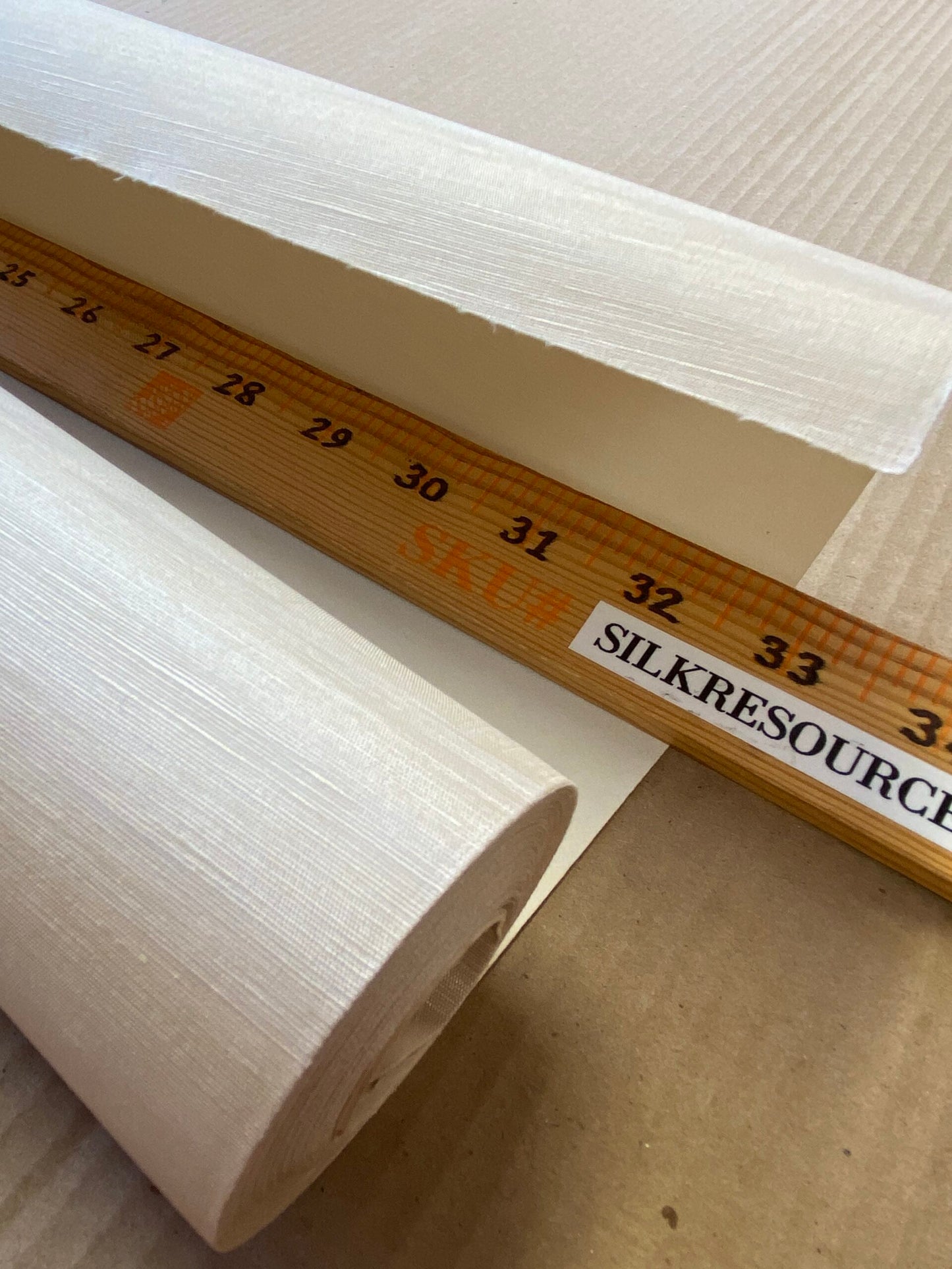 By yard Scalamandre Silk Walls Golden Wallpaper Silk on Paper Trimmed Plain Solid Texture MSRP USD 130/yard