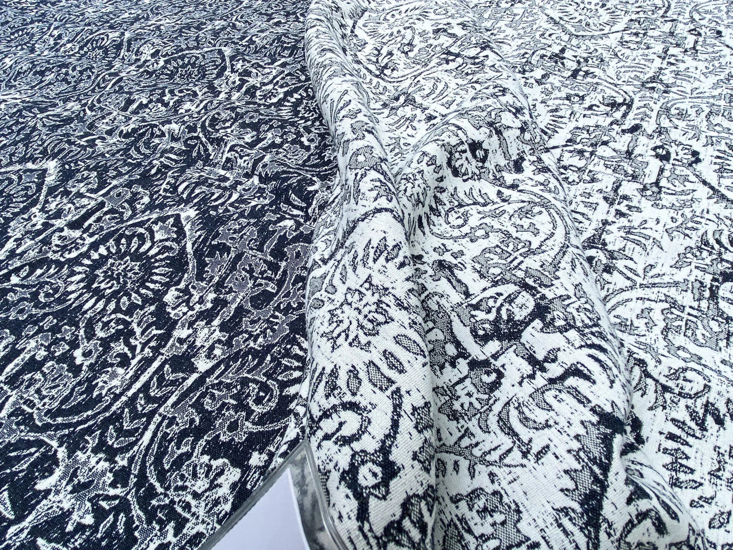 17 Berkbox57 Outdoor 2.4yard Scalamandre SARONG Navy Endless Summer Jacquard MSRP USD374