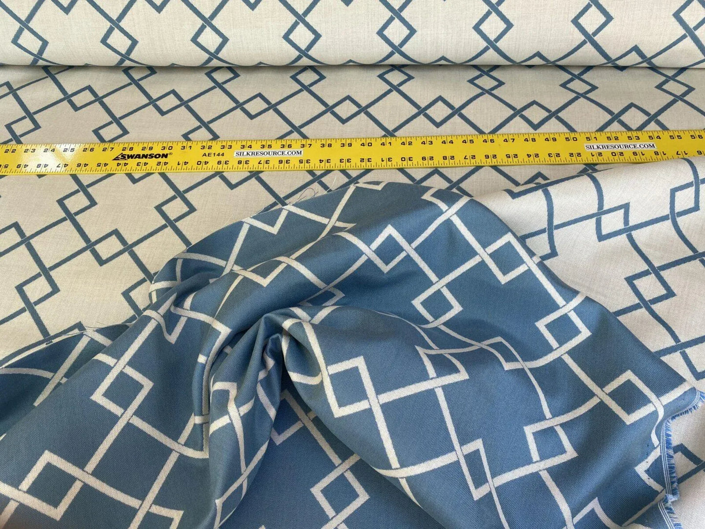 Scalamandre Hope Diamond Sky Blue White Outdoor Sunbrella MSRP USD 184/yard