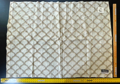 11 Berkbox54 1 yard Scalamandre Pichola Grey Diamond Ogee