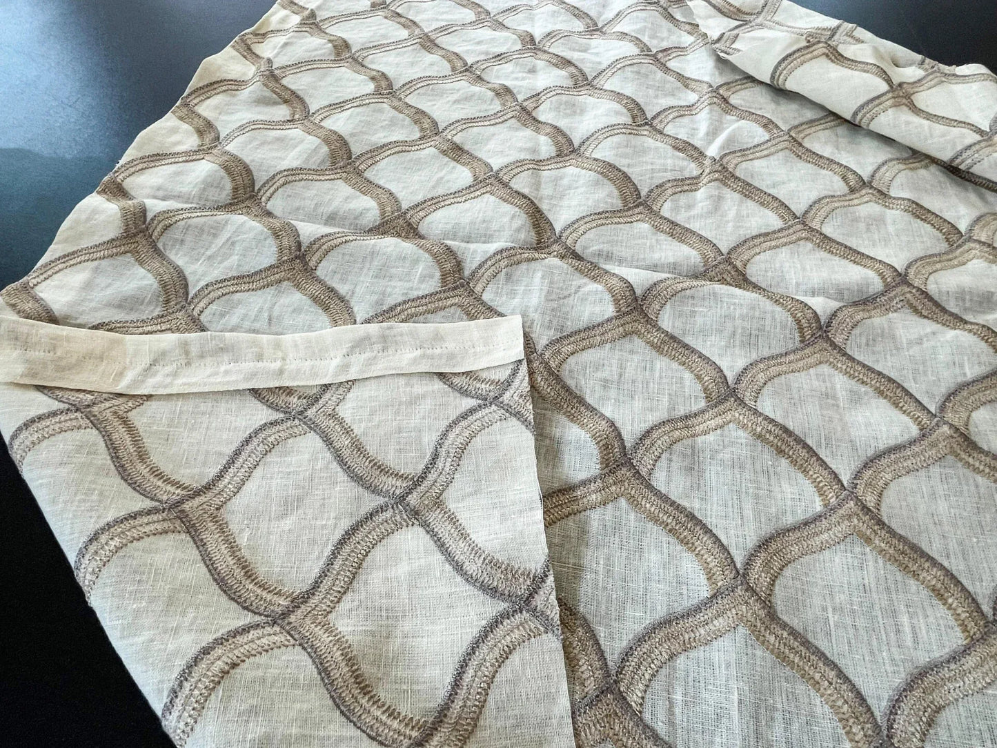 11 Berkbox54 1 yard Scalamandre Pichola Grey Diamond Ogee