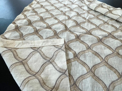 11 Berkbox54 1 yard Scalamandre Pichola Grey Diamond Ogee