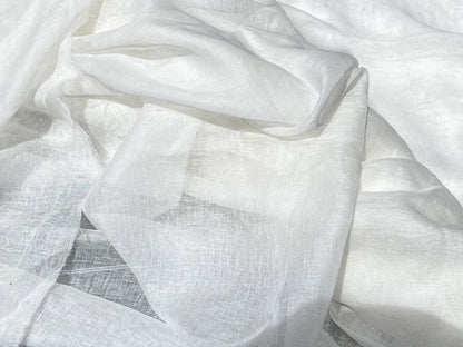 33 Berkbox57 Outdoor  Scalamandre EMELIE LINEN SHEER White Plain