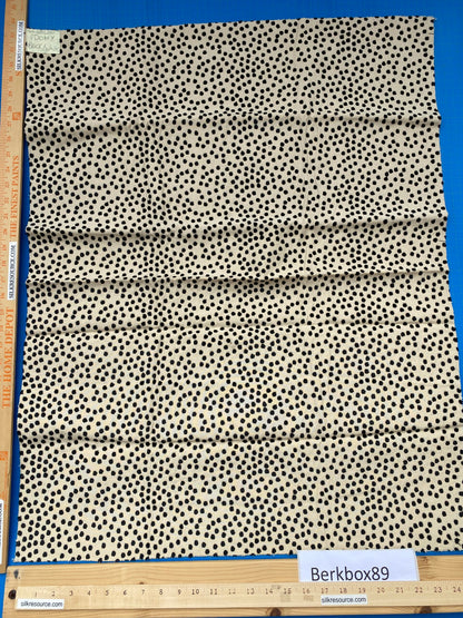 8 Berkbox89 Square Jacquard by Old World Weavers Dotty Black and White Dot Circle Viscose Cotton MSRP USD 420/Y