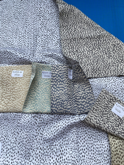 9 Berkbox89 Square Jacquard by Scalamandre Raindrop Graphite Gray White Small Scale Dot Circle MSSP USD 414/y